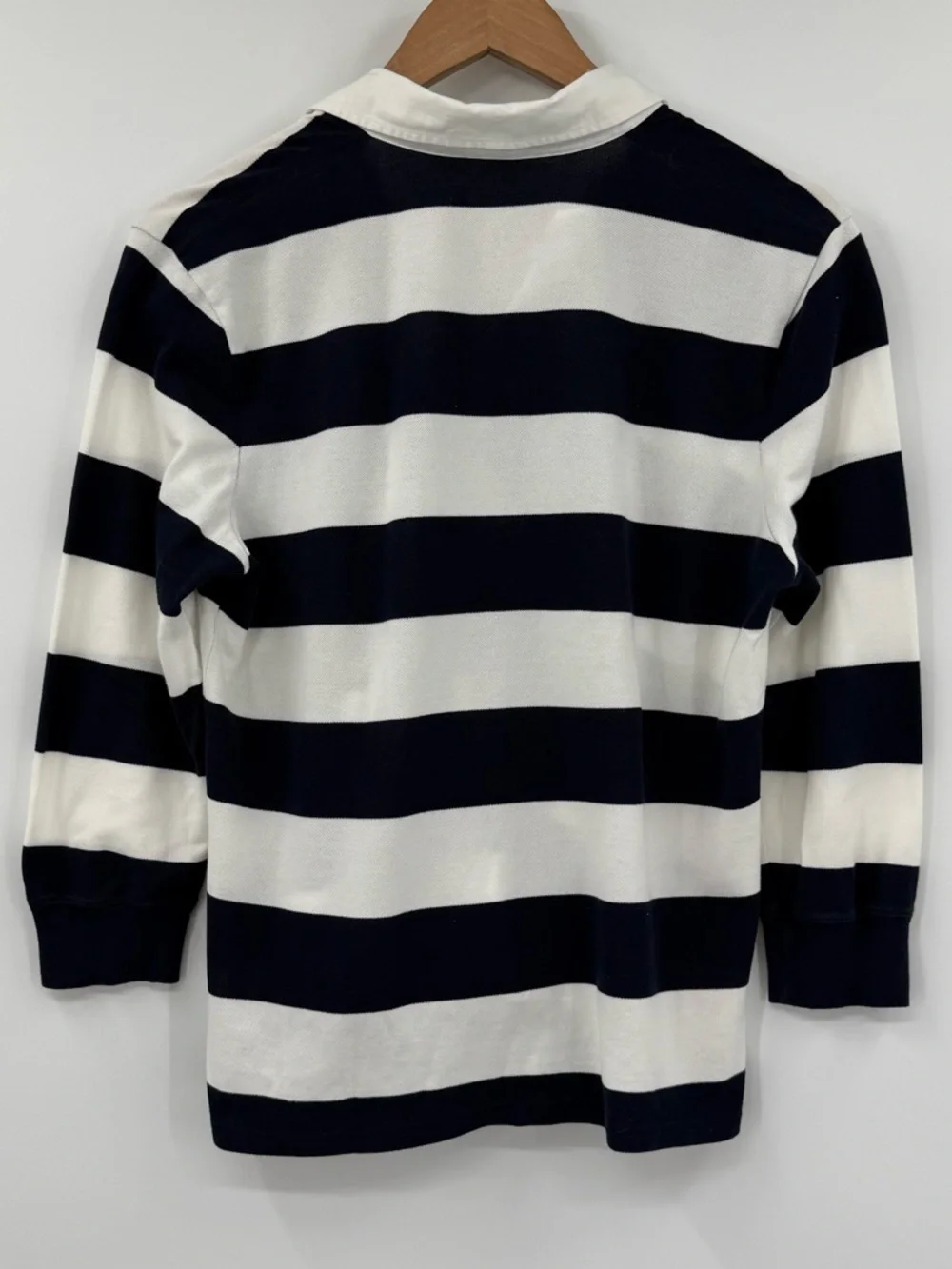 ✦ Ralph Lauren Sport Striped Rugby Polo | Navy / White | M/L - Picture 2 of 6
